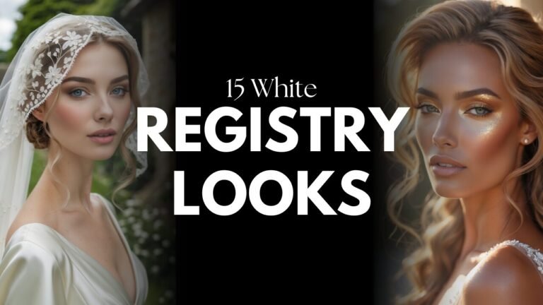 15 Bridal Registry Looks Inspiration for Your Wedding Day