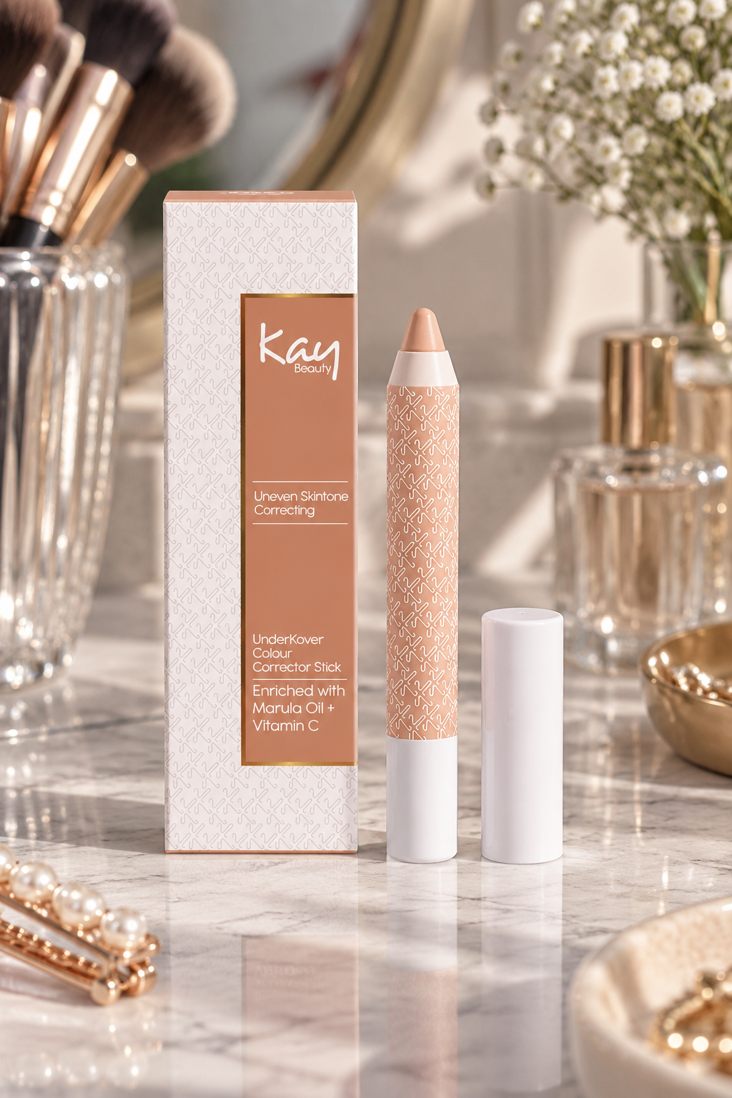 Kay Beauty UnderKover Peach Colour Corrector Stick for South Asian skin tones