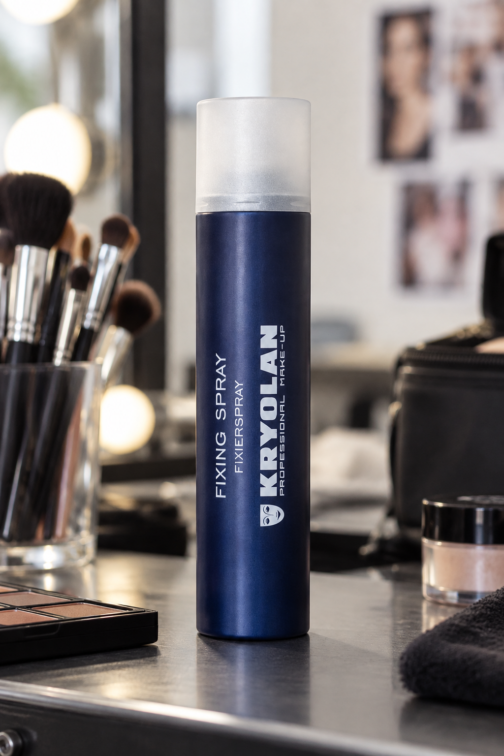 Kryolan Pro Make-up Aerosol Fixing Spray for professional bridal makeup setting