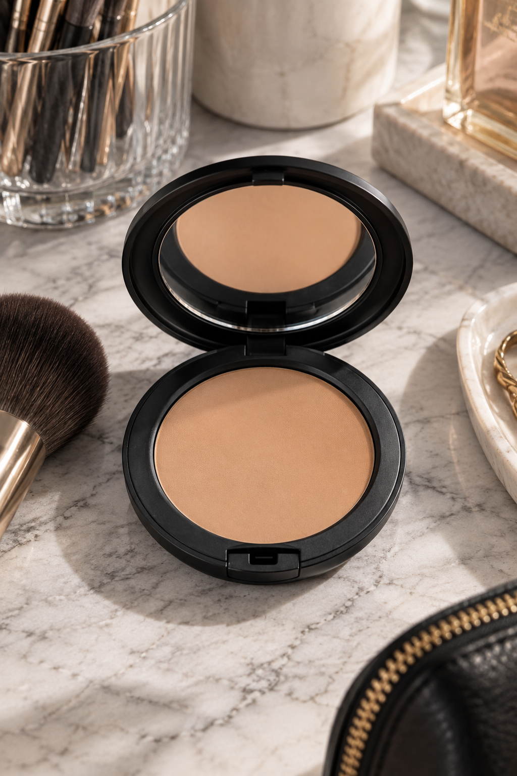 MAC Studio Fix Powder Plus Foundation in NW5 for deep skin tone bridal makeup