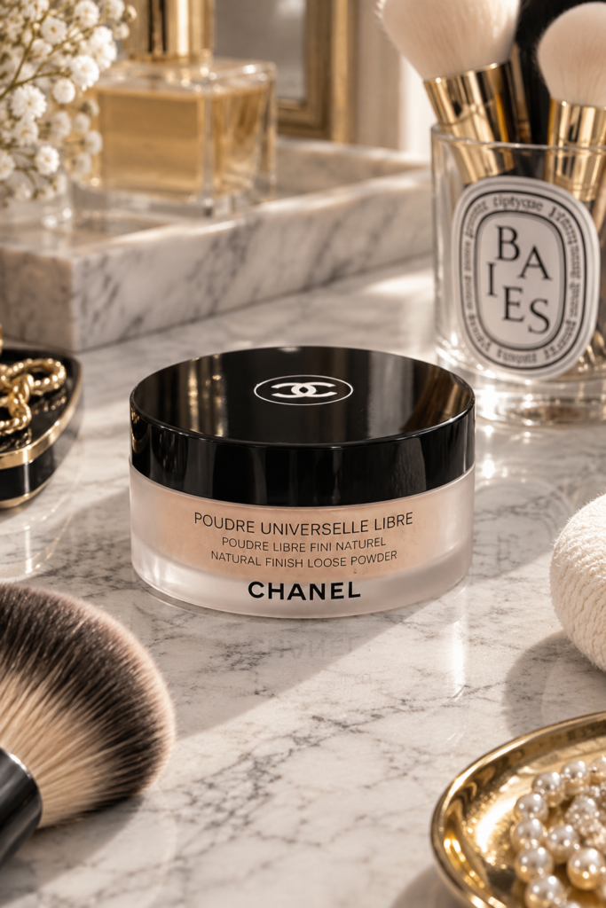 CHANEL Poudre Universelle Libre Natural Finish Loose Powder jar for South Asian bridal makeup setting