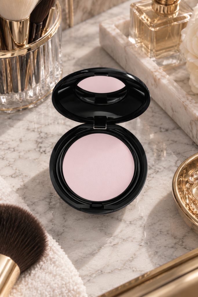 Pat McGrath Labs Skin Fetish Blurring Under Eye Powder in Pink compact for South Asian bridal makeup